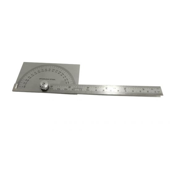 protractor stainless steel for measuring degrees angles