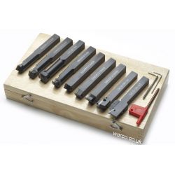 Indexable Lathe Tools - 9 Piece Set 10mm / 12mm