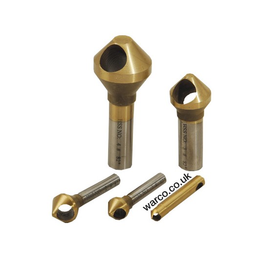 5 Piece Countersink and Deburring Set