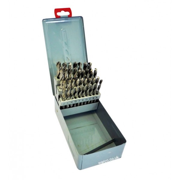 Drill Sets Letter AZ 29 Piece Box Set HSS Metalworking Drilling