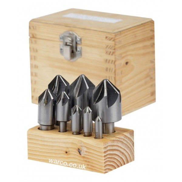 Countersink Set 90 Deg Milling Cutting Tool 8 Piece Sets