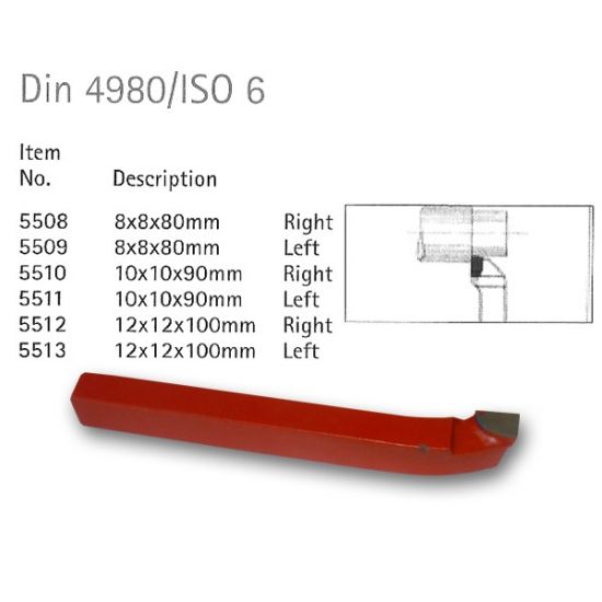 Din 4980/ISO 6 Carbide Tipped Tools