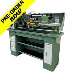 D320 Vario/Geared Lathe (with stand and DRO)