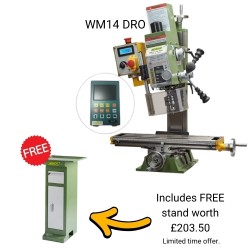 WM14 Milling Machine - Variable Speed with DRO - 2MT