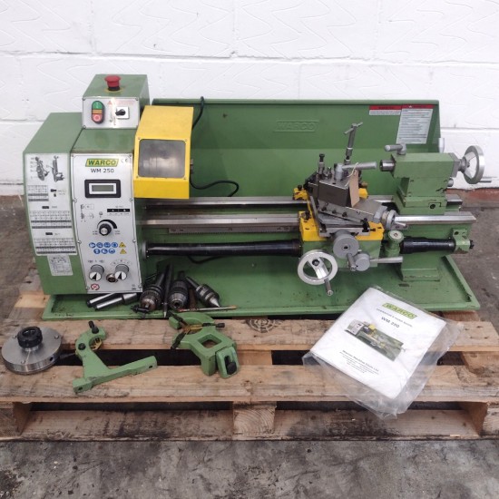 Warco WM250 Lathe (Variable Speed) Used