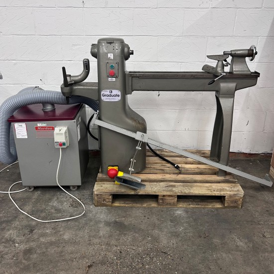 Graduate Wood Turning Lathe 3 Phase with Extractor (used)