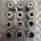 Burnerd KC15 Multisize Collet Chuck D1-4 and 12 Collets (used)